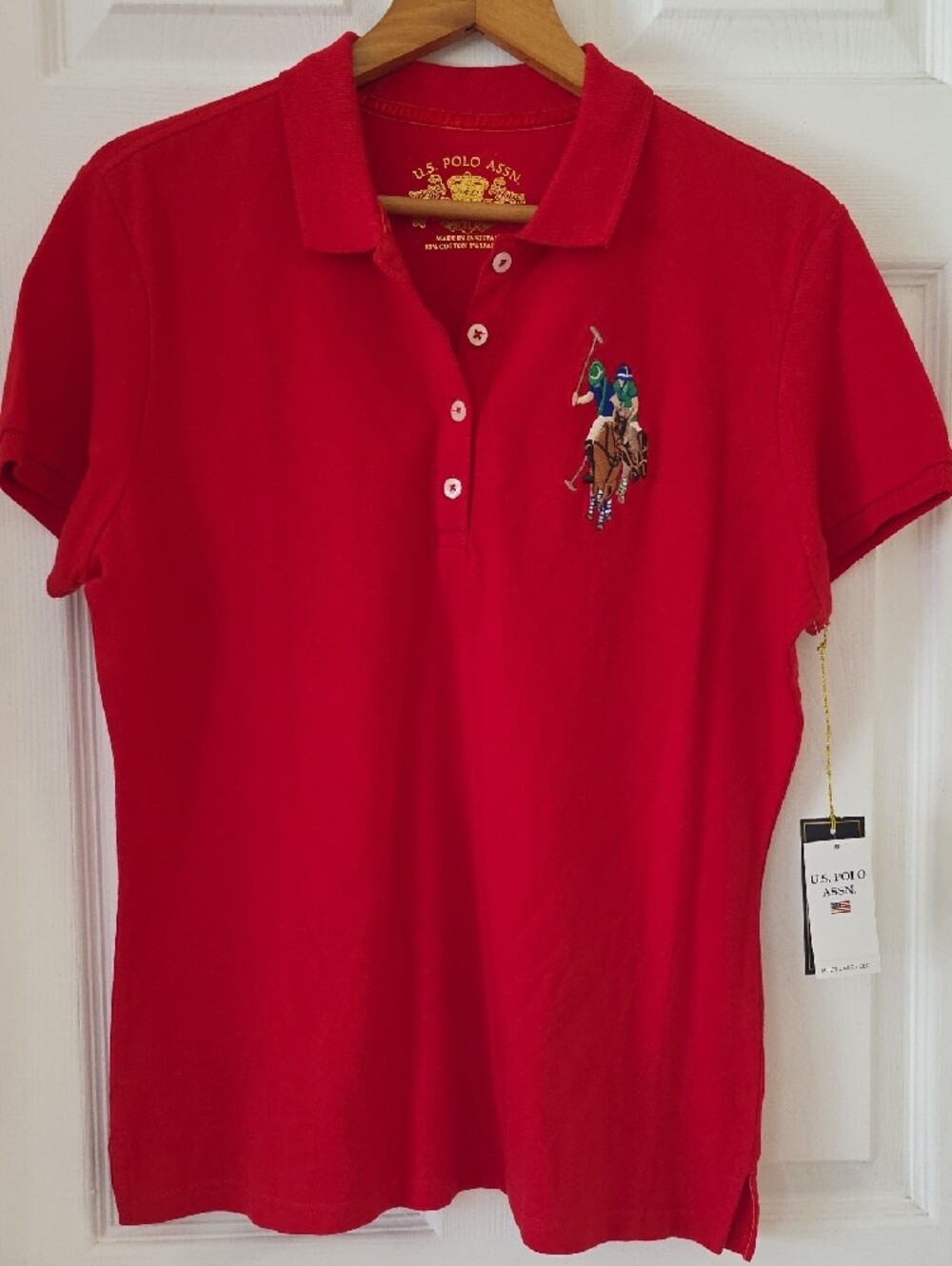 U.S. Polo Assn. Classic Polo Shirts in Red, Green & Navy 3 Pack New With Tags XL - Picture 8 of 9